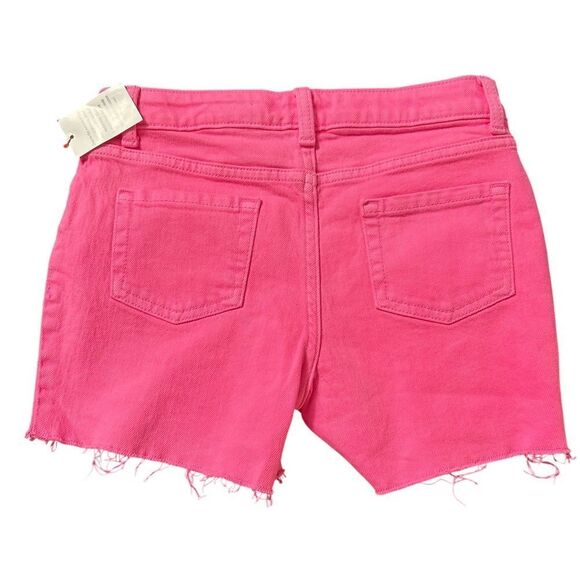 Nwt cat & jack pink denim shorts 10/12 stretch - Picture 2 of 2